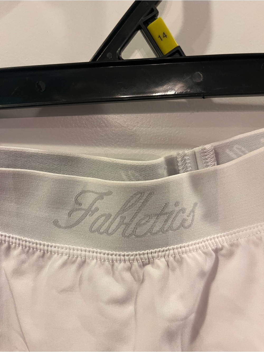 108. Fabletics White Women's Athletic Skort with Branded Waistband - Picture 2 of 3